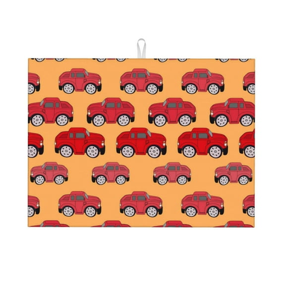 Daiia Design Name Dish Drying Mat For Kitchen Counter Microfiber Absorbent Leaves Dish Draining Mat Reusable Washable Large 18"X24"