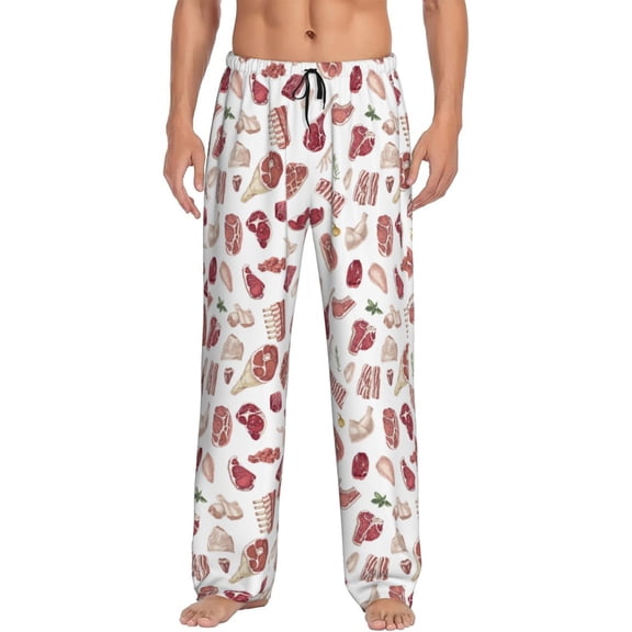 Daiia Different Meat Men's Sleep Pant with Pockets and Drawstring,Pajama Pants-XX-Large