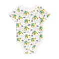 thumbnail image 1 of Daiia Dinosaur on Excavator Printed Unisex-Baby Short Sleeve Onesies Bodysuits Baby Climbing Clothes Soft and Comfortable Romper with Expandable Shoulder Design-12 Months, 1 of 8