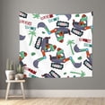 thumbnail image 1 of Daiia Dinosaur on Excavator2 Pattern Tapestry 60x51 Inches Wall Hanging Tapestry Artistic Wall Hanging Bedroom Wall Decor Living Room Tapestry Dorm Room Decor, 1 of 9