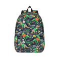 thumbnail image 1 of Daiia Dinosaur Plays Soccer Vintage Canvas Backpack for Men and Women ,Hiking Backpack,Travel Laptop Bag for School,Large Capacity Backpack, 1 of 8