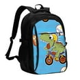 thumbnail image 1 of Daiia Dinosaur Riding a Motorcycle Pattern USB Charging Backpack for Men and Women, Anti-Theft Backpack,Travel Backpack,School Backpack,College Backpack,Laptop Backpack, 1 of 7