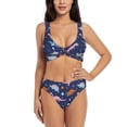 thumbnail image 1 of Daiia Dinosaur Women's Bikini Set Two Piece Swimsuit High Waisted Bikini Adjustable Straps Bikini Perfect for Beach, Pool, and Summer Vacation-XX-Large, 1 of 9