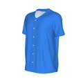 thumbnail image 1 of Daiia Dodgerblue Mens Baseball Jersey Button Down Shirts Short Sleeve Sports Uniforms-Large, 1 of 9