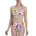 thumbnail image 1 of Daiia Dog Doing Yoga printed 2 piece Swimsuit Bikinis for Women High Waisted Racerback Bathing Suits Summer Tummy Control Scoop Neck Swimwear-Medium, 1 of 8