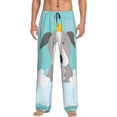 thumbnail image 1 of Daiia Dog In Bathtub Men's Sleep Pant with Pockets and Drawstring,Pajama Pants-Large, 1 of 9