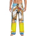 thumbnail image 1 of Daiia Dog Takes a Bath in the Bathtub Men's Sleep Pant with Pockets and Drawstring,Pajama Pants-Small, 1 of 9