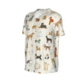 thumbnail image 1 of Daiia Dogs Funny Pets Mens Baseball Jersey Button Down Shirts Short Sleeve Sports Uniforms-Small, 1 of 9