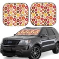 thumbnail image 1 of Daiia Donut 2PCS Car Windshield Sun Shade, Foldable Sun Shield for Car Front Window, Auto Sun Blocker Visor Protector Universal for Truck SUV Pickup-Large, 1 of 7