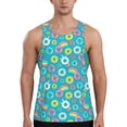 thumbnail image 1 of Daiia Donut Printed Men's Quick Dry Fit Muscle Tank Top Slim-Fit Tank Workout Tank Top Lightweight Sports Tank Top-4X-Large, 1 of 7