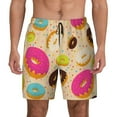 thumbnail image 1 of Daiia Donuts Mens Swim Trunks Swim Shorts Quick Dry Swim Shorts with Mesh Lining Pockets-Small, 1 of 9