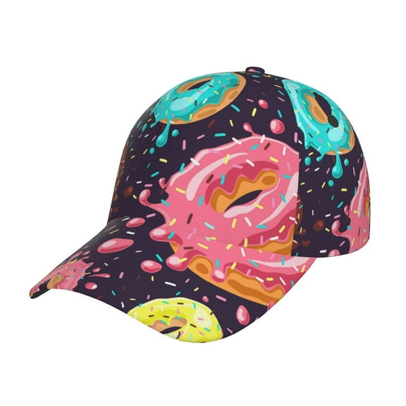 Daiia Donuts1 Baseball Cap Men Women Classic Adjustable For Running Workout And Outdoor Activitie All Season Dad Hat Gift