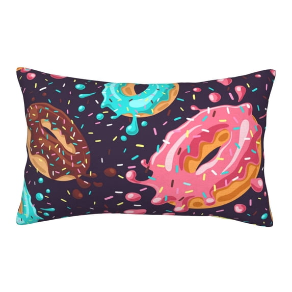Daiia Donuts1 Bedding Waterproof Pillow Protector Zippered Queen – Bed Bug Proof Pillow Encasement-14"x20"