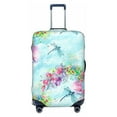 thumbnail image 1 of Daiia Dragonfly Floral Luggage Cover, Thickened Washable Travel Luggage Covers, Elastic Unique Baggage Covers for 18-20 inch Luggage-X-Large, 1 of 9