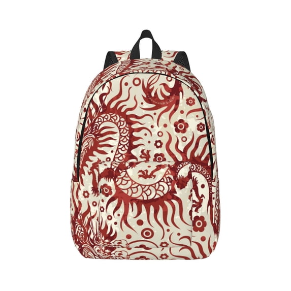 Daiia Dragons1 Vintage Canvas Backpack for Men and Women ,Hiking Backpack,Travel Laptop Bag for School,Large Capacity Backpack