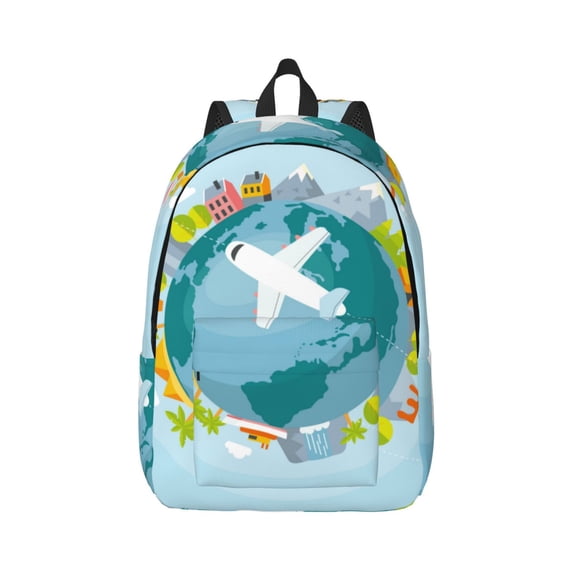 Daiia Dreaming Travel Vintage Canvas Backpack for Men and Women ,Hiking Backpack,Travel Laptop Bag for School,Large Capacity Backpack