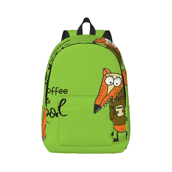 Daiia Drink Coffee And Do Good Vintage Canvas Backpack for Men and Women ,Hiking Backpack,Travel Laptop Bag for School,Large Capacity Backpack