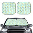thumbnail image 1 of Daiia Duck Cartoon 2PCS Car Windshield Sun Shade, Foldable Sun Shield for Car Front Window, Auto Sun Blocker Visor Protector Universal for Truck SUV Pickup-Medium, 1 of 7