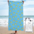 thumbnail image 1 of Daiia Duck Swimming Pattern Quick Dry Towel, Super Absorbent Travel Towel with Hanging Loop & Carabiner, Lightweight Compact Fast-Drying Microfiber Towel-31.5"x63", 1 of 8