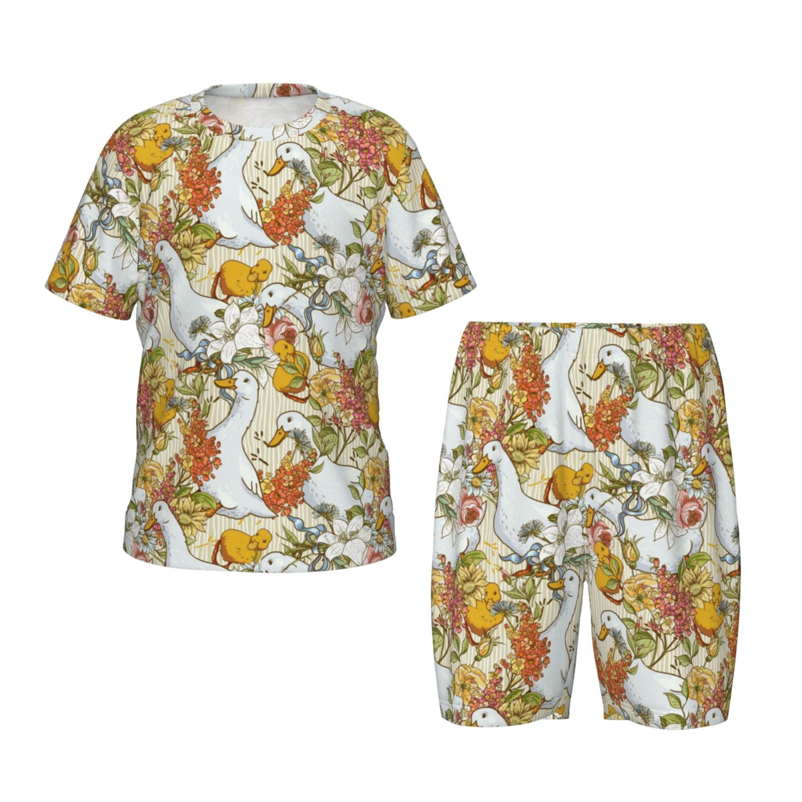Toddler Short Sleeve Pajama Set- Duck main image 1
