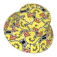 thumbnail image 1 of Daiia Ducks Pattern Bucket Hat - Trendy Cotton Sun Hat for Beach, Golf, Fishing - Fun Outdoor Vacation Boonie for Men and Women, 1 of 9