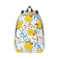 thumbnail image 1 of Daiia Ducks and Anchors Vintage Canvas Backpack for Men and Women ,Hiking Backpack,Travel Laptop Bag for School,Large Capacity Backpack, 1 of 1