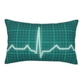 thumbnail image 1 of Daiia ECG Wave Bedding Waterproof Pillow Protector Zippered Queen – Bed Bug Proof Pillow Encasement-14"x20", 1 of 9