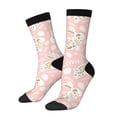 thumbnail image 1 of Daiia Easter Bunny Print Crew Socks – Soft Breathable Long Socks for Men & Women, Moisture-Wicking & Comfortable Daily Wear Socks, One-Size Fits Most (US 5-11), 1 of 6