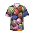 thumbnail image 1 of Daiia Easter Eggs1 Hawaiian Shirt for Men Gentle Cotton Regular Short Sleeve Casual-3X-Large, 1 of 9