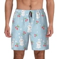 thumbnail image 1 of Daiia Easter Rabbit Mens Swim Trunks Swim Shorts Quick Dry Swim Shorts with Mesh Lining Pockets-Large, 1 of 9
