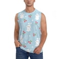 thumbnail image 1 of Daiia Easter Rabbit Printed Men's Tank Tops,Casual Soft Sleeveless Gym Muscle Shirts Bodybuilding Tee-Large, 1 of 8