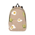 thumbnail image 1 of Daiia Egg and Avocado Vintage Canvas Backpack for Men and Women ,Hiking Backpack,Travel Laptop Bag for School,Large Capacity Backpack, 1 of 1
