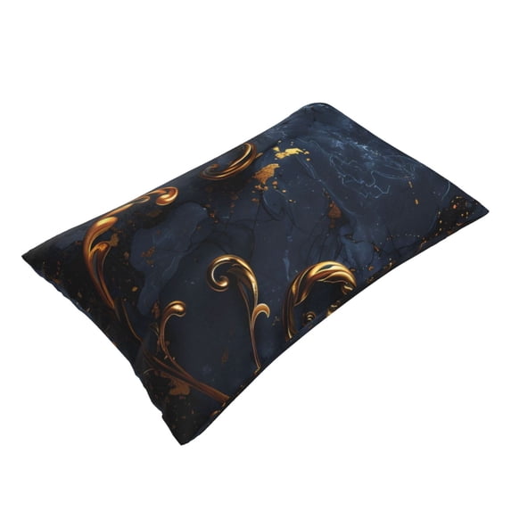 Daiia Elegant Gold Scrollwork Bedding Waterproof Pillow Protector Zippered Queen – Bed Bug Proof Pillow Encasement-