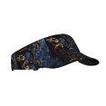thumbnail image 1 of Daiia Elegant Gold Scrollwork Pattern Sport Sun Visor Hats Visor Cap Adjustable Empty Top Baseball Cap Cotton Ball Caps for Women and Men, 1 of 7