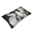 thumbnail image 1 of Daiia Elegant Swans Black Background Bedding Waterproof Pillow Protector Zippered Queen – Bed Bug Proof Pillow Encasement-14"x20", 1 of 6