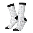 thumbnail image 1 of Daiia Elegant ice skates snowflakes Print Crew Socks – Soft Breathable Long Socks for Men & Women, Moisture-Wicking & Comfortable Daily Wear Socks, One-Size Fits Most (US 5-11), 1 of 6