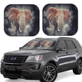 thumbnail image 1 of Daiia Elephant in Smoke 2PCS Car Windshield Sun Shade, Foldable Sun Shield for Car Front Window, Auto Sun Blocker Visor Protector Universal for Truck SUV Pickup-Medium, 1 of 7