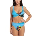 thumbnail image 1 of Daiia Elephant Trunk Couple Flowers Women's Bikini Set Two Piece Swimsuit High Waisted Bikini Adjustable Straps Bikini Perfect for Beach, Pool, and Summer Vacation-Small, 1 of 9