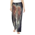 thumbnail image 1 of Daiia Elephant in Smoke Women's Sleep Pant with Pockets and Drawstring,Pajama Pants-Medium, 1 of 9