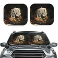 thumbnail image 1 of Daiia Enchanted Deer In Cave 2PCS Car Windshield Sun Shade, Foldable Sun Shield for Car Front Window, Auto Sun Blocker Visor Protector Universal for Truck SUV Pickup-Medium, 1 of 7