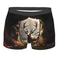 thumbnail image 1 of Daiia Enchanted Deer In Cave Men's Underwear Boxer Briefs, Cotton Stretch Moisture-Wicking Underwear-X-Large, 1 of 9