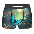 thumbnail image 1 of Daiia Enchanted Forest Butterfly A Men's Underwear Boxer Briefs, Cotton Stretch Moisture-Wicking Underwear-Large, 1 of 9