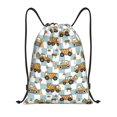 thumbnail image 1 of Daiia Excavator Pattern Drawstring Backpack, Gym Bag, Lightweight Backpack, Water-Resistant Bag Travel Sports Backpack, Fitness Bag, Yoga Bag-Medium, 1 of 6