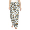 thumbnail image 1 of Daiia Excavator Women's Sleep Pant with Pockets and Drawstring,Pajama Pants-Large, 1 of 9