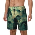 thumbnail image 1 of Daiia Eyes Watching In The Dark Mens Swim Trunks Swim Shorts Quick Dry Swim Shorts with Mesh Lining Pockets-Small, 1 of 9