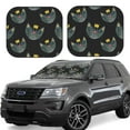 thumbnail image 1 of Daiia Faces Of The Cat 2PCS Car Windshield Sun Shade, Foldable Sun Shield for Car Front Window, Auto Sun Blocker Visor Protector Universal for Truck SUV Pickup-Small, 1 of 7