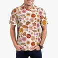 thumbnail image 1 of Daiia Fall 70s Groovy Hippie Pattern Men’s Polo Shirts,Solid Deck Shirt,Classic Fit, Breathable Cotton Polo for Casual and Sport Wear-X-Large, 1 of 7