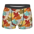 thumbnail image 1 of Daiia Fall Maple Leaves Men's Underwear Boxer Briefs, Cotton Stretch Moisture-Wicking Underwear-Medium, 1 of 9