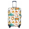 thumbnail image 1 of Daiia Fall Pumpkins And Sunflowers Luggage Cover, Thickened Washable Travel Luggage Covers, Elastic Unique Baggage Covers for 18-20 inch Luggage-Medium, 1 of 9