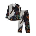 thumbnail image 1 of Daiia Fantasy Wizard Dog Art for Men's Long-Sleeved Pajama Set – Soft & Comfortable Sleepwear Button-Up Pajamas Cozy Lounge Wear-XX-Large, 1 of 7